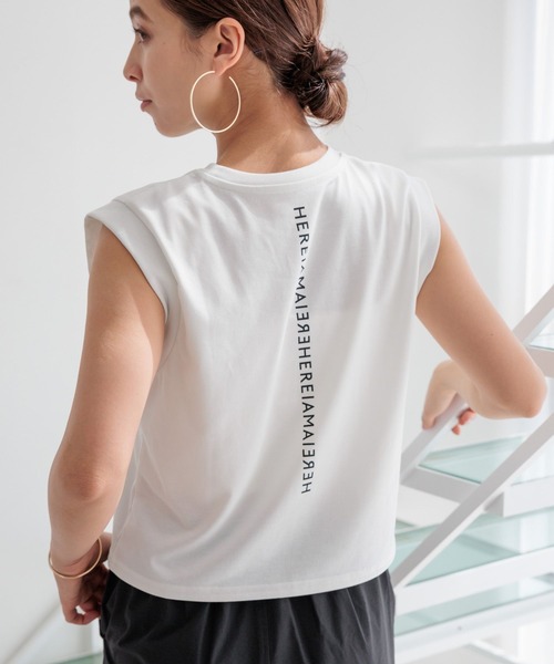 HEREIAM tシャツ 「HEREIAM」吸水速乾／ミラーロゴショートプル
