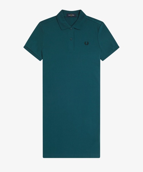 FRED PERRY - ☆美品☆FRED PERRY ポロワンピース！ゴルフ用 FRED PERRY ワンピース V-Neck Jersey Dress／Vネックジャージー
