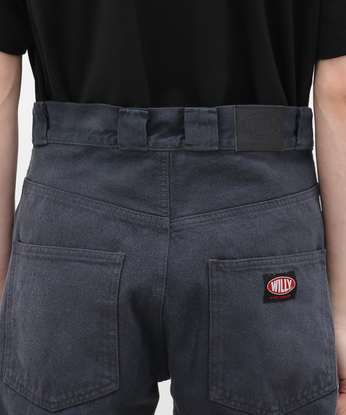 WILLY CHAVARRIA ブラックデニムパンツ　バギーパンツ MINEDENIM - ×WILLY CHAVARRIA Black Denim CB.RAVER PANTS