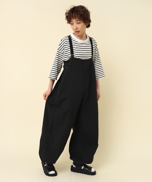 RNA-N パンツ O0719 ワイドミリタリーサスペンダーパンツ