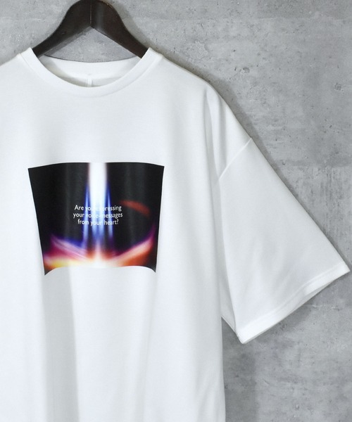 tシャツ ダンボールニット クルーネック転写プリントTシャツ(スピリチュアル) メンズ レディース | ブランド登録なし | 01