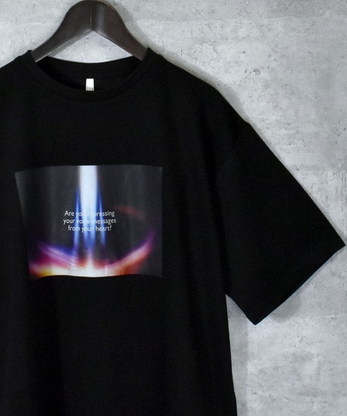 tシャツ ダンボールニット クルーネック転写プリントTシャツ(スピリチュアル) メンズ レディース | ブランド登録なし