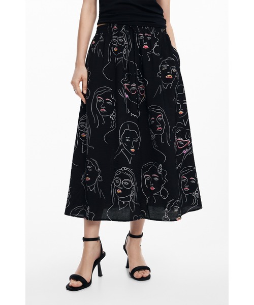 Desigual デシグアル Aライン プリント スカート Lサイズ Desigual デシグアル Aライン プリント スカート Sサイズ - メルカリ