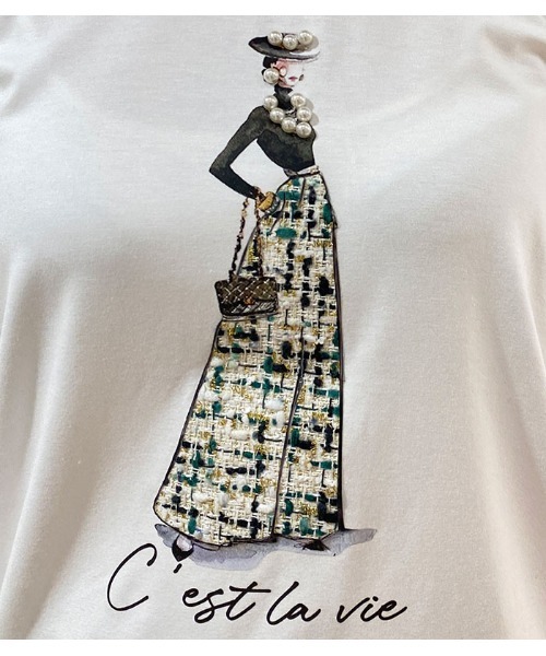 売れ筋商品|||イーブン アンド オド Tシャツ レディース トップス Print T-shirt - desert rose Desert Rose tシャツ 「DESERT ROSE/デザートローズ」WOMEN