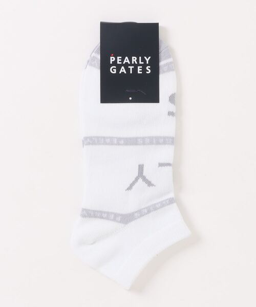 PEARLY GATES 靴下 「PEARLY GATES」BIGロゴ アンクルソックス