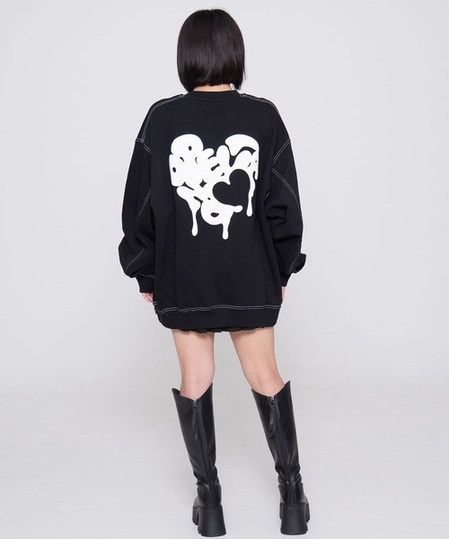 OY（オーワイ） トレーナー スウェット EMBOSS MELTING HEART MTM