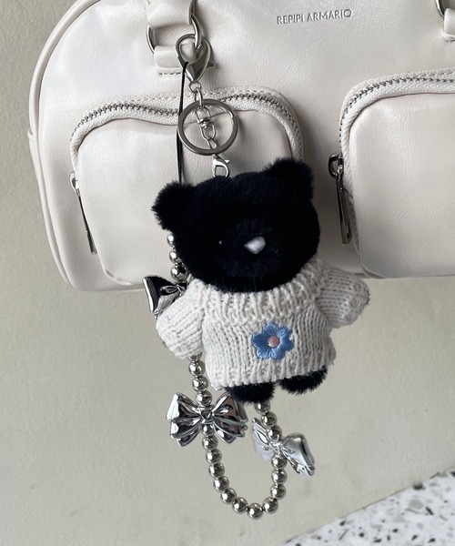 repipi armario キーホルダー オシャKUMAチャーム : ZOZOTOWN