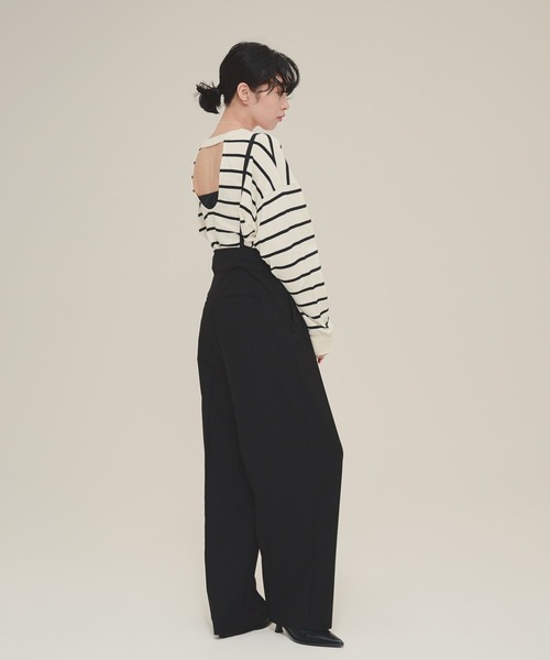 tシャツ 「eL」Back Open Big TEE LS/136848 レディース