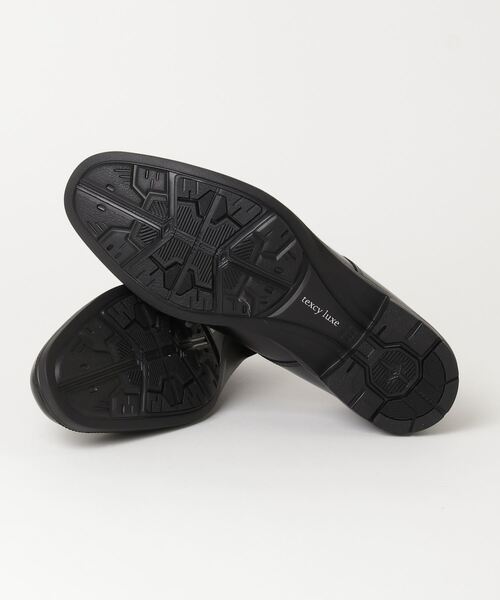 新品 タグ付きtexcy luxe ビジネスシューズ ブラック プレーントゥ texcy luxe ビジネスシューズ ミニマルなラウンドトウ×上質感×フィット