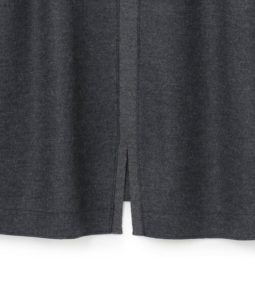tシャツ 「洗える」ウールミルドジャージー リブデザイン カットソー レディース 23区 tシャツ 「洗える」ウールミルドジャージー リブデザイン