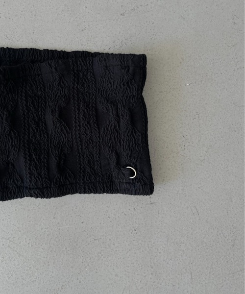 チューブトップ ベアトップ kotohayokozawa todo SHRUNK-KNIT BARE TOP kotohayokozawa チューブトップ ベアトップ todo SHRUNK-KNIT