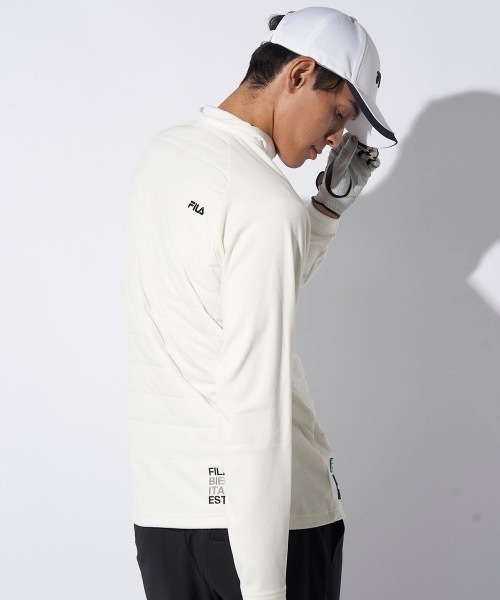 FILA GOLF シャツ 「FILA GOLF/フィラゴルフ」薄中綿ハーフジップ