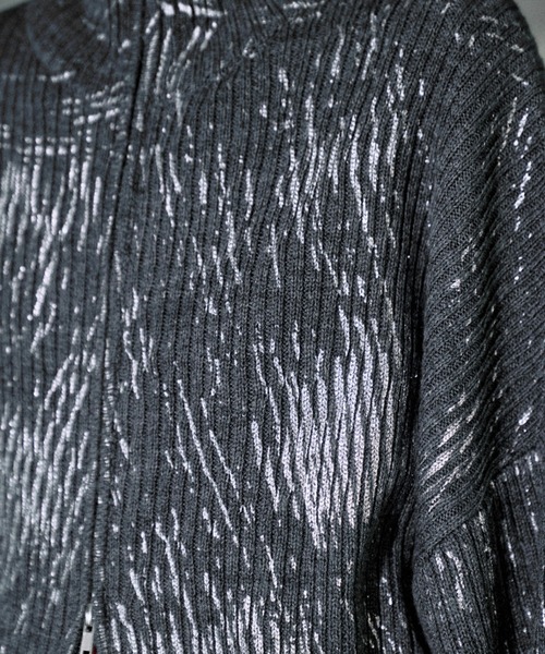 seyto プリンティングウールドライバーズニット　1 セーター ニット Printing wool drivers knit / プリンティング