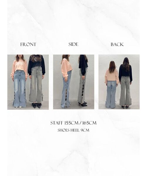 CALNAMUR（カルナムール） ジーンズ デニム デニムパンツ SIDE CUTTING