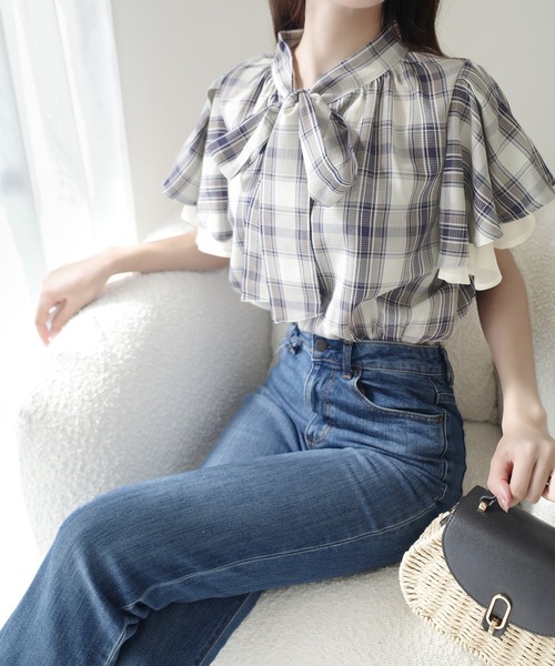 mily bilet ブラウス シャツ 「mily bilet」ふんわり揺れる大人の