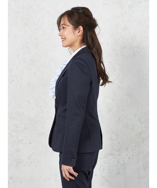 未使用 ViVi  ジャケット 超軽量 ストレッチ 吸汗 速乾 洗える スーツ 「ウォッシャブル」ジャケット 1つボタン ニット