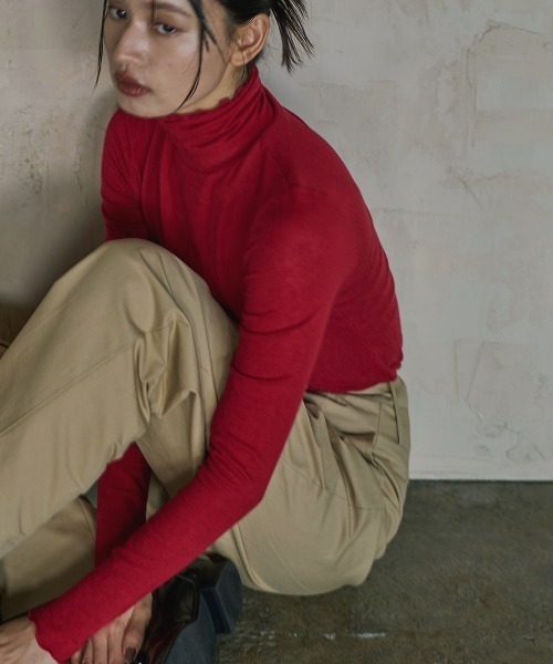 ニット セーター SHEER TURTLE KNIT(24AW) レディース