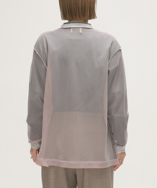 tシャツ maturely / シャンブレー インサイドアウト ロングスリーブ レディース BEAMS BOY tシャツ maturely / シャンブレー インサイドアウト
