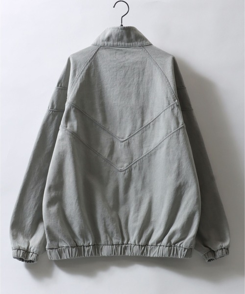CHRYSOMALLON ストリート ライン 切替 ジャケット 送料関税込 SITRY デニムジャケット gジャン V Line Switching Heart Logo