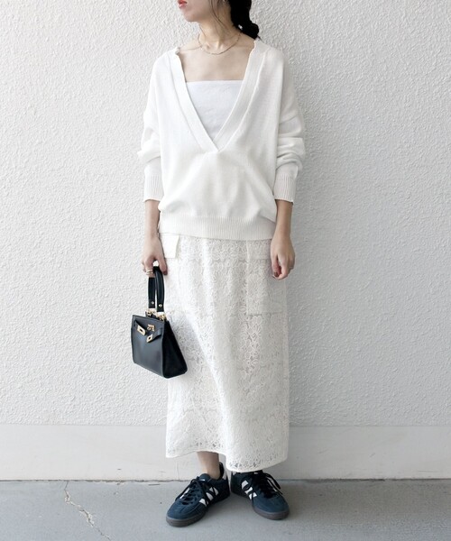 SHIPS any ニット セーター any:「手洗い可能」バルキー シアー V