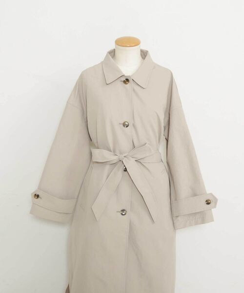 「Afternoon Tea」 ステンカラーコート MEDIUM ネイビー レディース_画像2