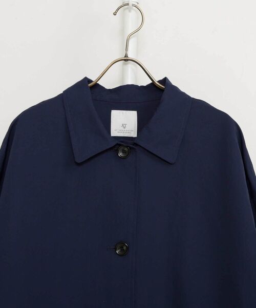 「Afternoon Tea」 ステンカラーコート MEDIUM ネイビー レディース_画像9