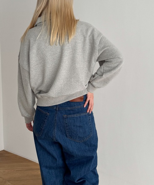 「CANAL JEAN」 スウェットカットソー ONE SIZE グレー レディース CANAL JEAN 「CANAL JEAN」 スウェットカットソー ONE SIZE