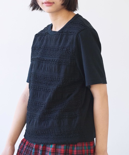 tシャツ tiered lace Tシャツ レディース