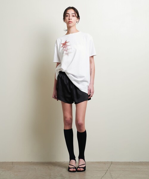 tシャツ 「ATTISESSION」コットン グラデーションスター Tシャツ レディース ATTISESSION tシャツ 「ATTISESSION」コットン グラデーション