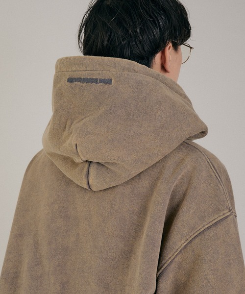 Perushu パーカー / NBA ヘビーウェイトヴィンテージ加工ダブルジップ 