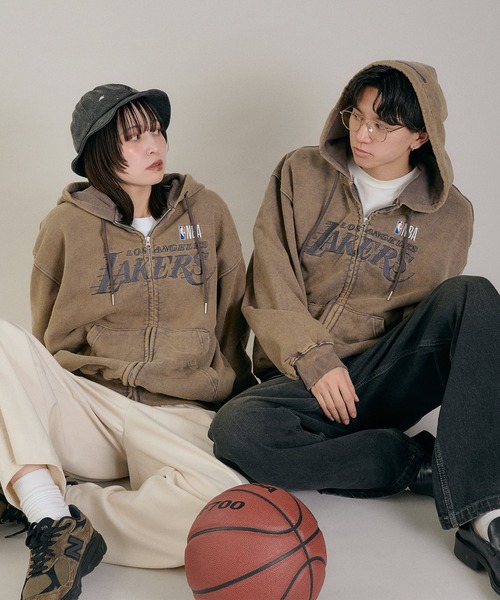 Perushu パーカー Perushu / NBA ヘビーウェイトヴィンテージ加工