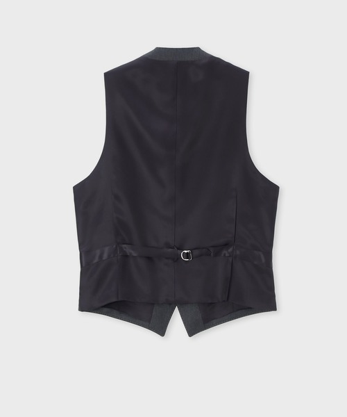 Paul Smith ベスト　新品　ポールスミス ネイビーソリッド ストレッチ 6ボタン ベスト / 243000