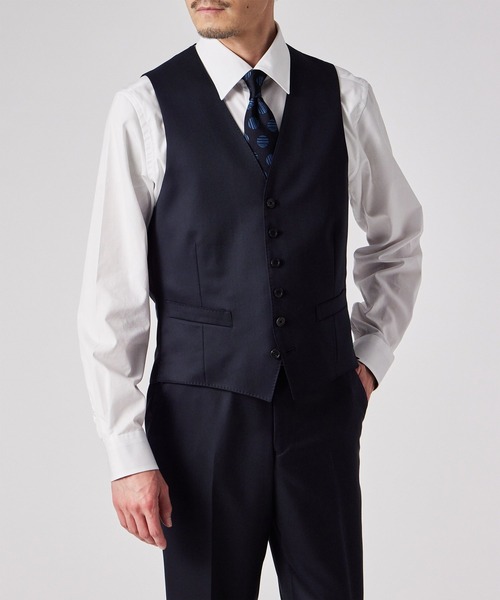 Paul Smith スーツ ベスト ナチュラルストレッチウール 6ボタン