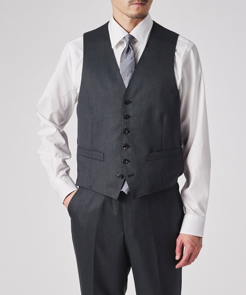 Paul Smith スーツ ベスト ナチュラルストレッチウール 6ボタン