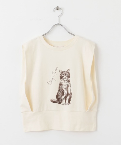 KBF（ケービーエフ） tシャツ ノースリーブプリントカットソー