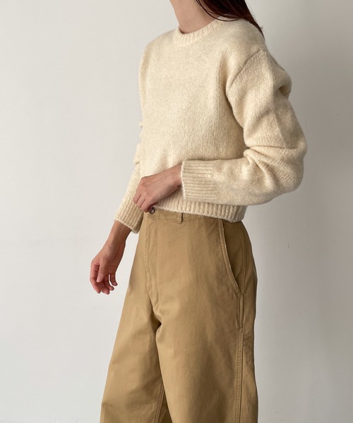 「CANAL JEAN」 「El mar」長袖ニット ONE SIZE オレンジ レディース_画像2
