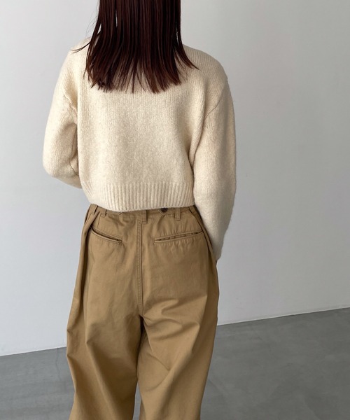 「CANAL JEAN」 「El mar」長袖ニット ONE SIZE オレンジ レディース_画像3