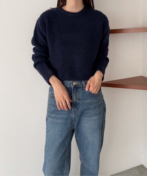 「CANAL JEAN」 「El mar」長袖ニット ONE SIZE オレンジ レディース_画像5