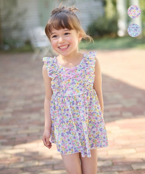 any FAM 水着 小花柄 セパレート水着 キッズ 子供 女の子
