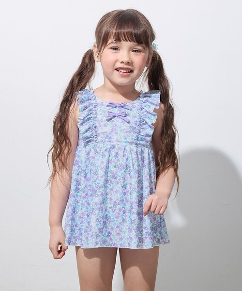 花柄セパレート水着 any FAM 水着 小花柄 セパレート水着 キッズ 子供 女の子