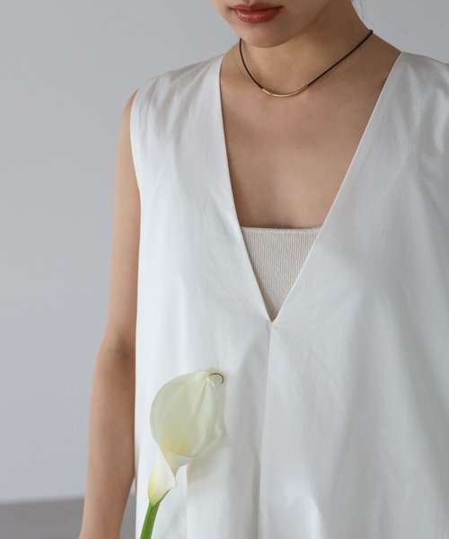 クルーネックボリュームフレアワンピース BONJOUR SAGAN公式オンラインストア / V neck volume flare one