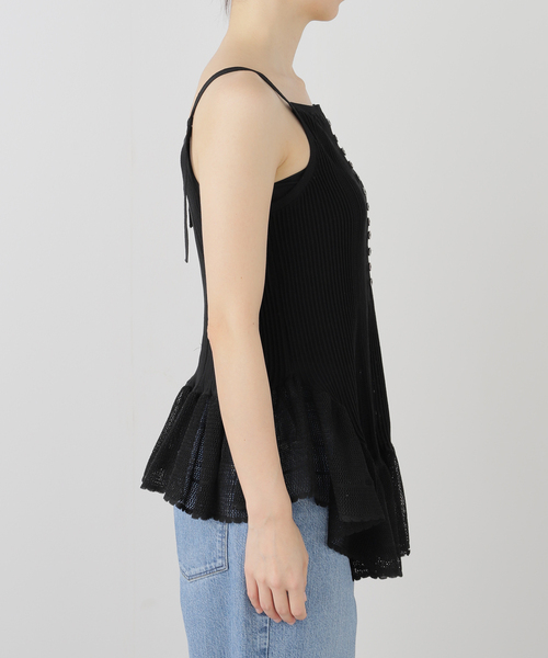 SLOBE IENA × tyn.TGOR フリルキャミソール