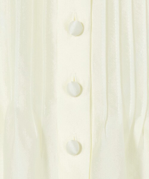 UNITED ARROWS ブラウス シャツ シルキーピンタック ショート