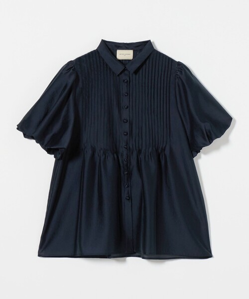 「UNITED ARROWS」 長袖ブラウス - ブラック レディース UNITED ARROWS ブラウス シャツ シャーリング ハイネック