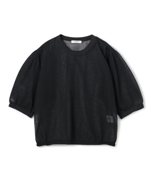 MACPHEE ニット セーター ドライレーヨン パフスリーブプル