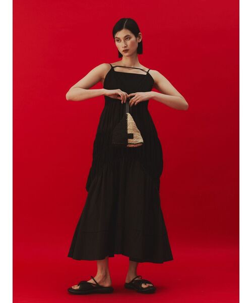 UN3D.（アンスリード） ハンドバッグ BICOLOR RAFFIA MINI BAG / バイ