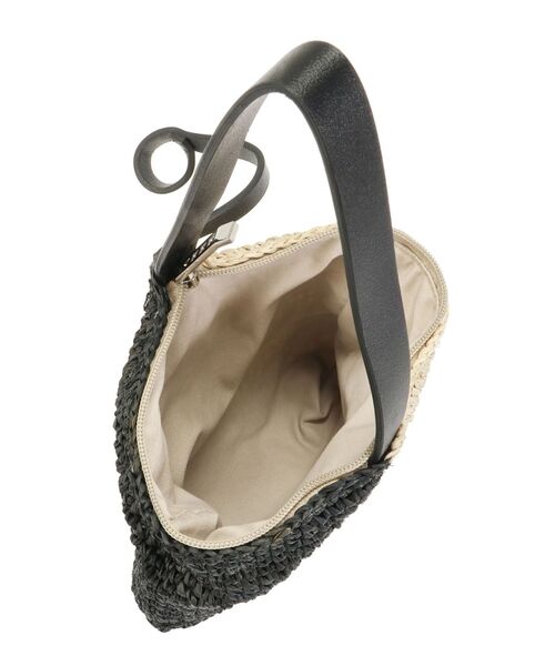 UN3D.（アンスリード） ハンドバッグ BICOLOR RAFFIA MINI BAG / バイ