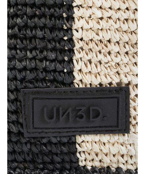 UN3D.（アンスリード） ハンドバッグ BICOLOR RAFFIA MINI BAG / バイ