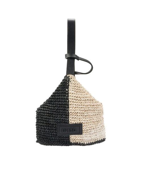 UN3D.(アンスリード) ハンドバッグ BICOLOR RAFFIA MINI BAG / バイ UN3D.(アンスリード) ハンドバッグ BICOLOR RAFFIA MINI BAG / バイ