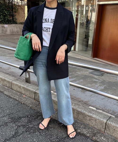 COLLAGE GALLARDAGALANTE テーラードジャケット ネイビー COLLAGE GALLARDAGALANTE 「COLLAGE GALLARDAGALANTE